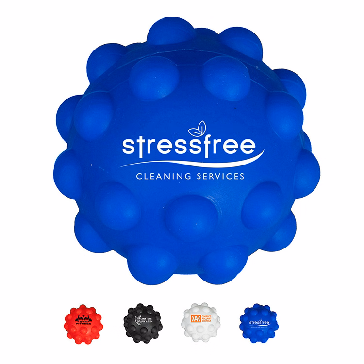 "BUBBLER" Push Pop Stress Reliever Ball