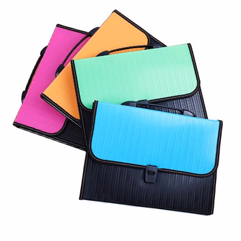 Expandable Accordion A4 File Folder with 13 Pockets