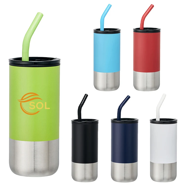18oz Dillon Double Wall Plastic Straw Tumbler 1