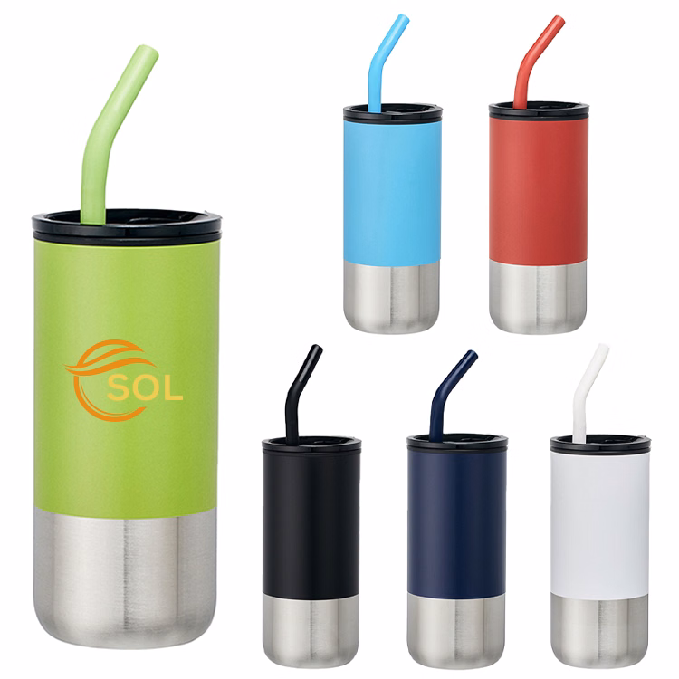 18oz Dillon Double Wall Plastic Straw Tumbler