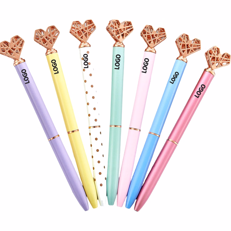 Metal Heart-Shaped Ballpoint Pen