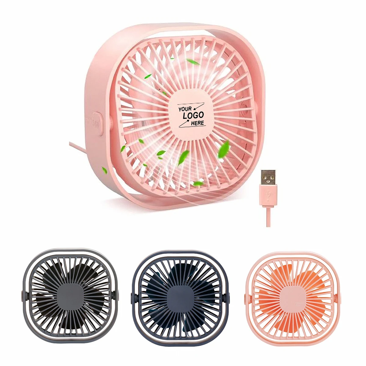 Mini USB Desk Fan with 3 Speed Settings 1