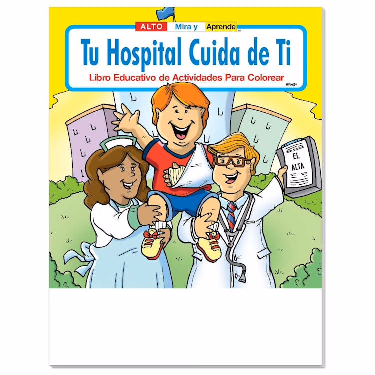 Your Hospital Cares About You Coloring & Activity Books in Spanish