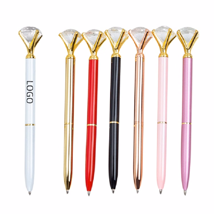 Twist Action Metal Diamond Ballpoint Pen