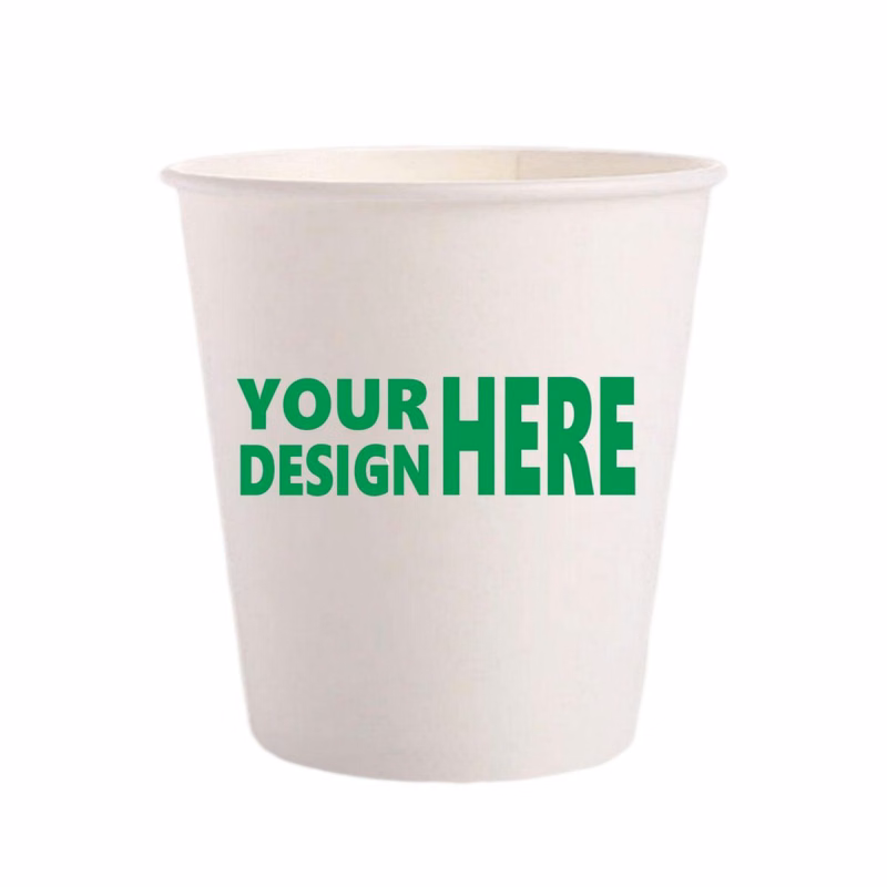 Custom 8 Oz Single Wall Disposable Paper Cup