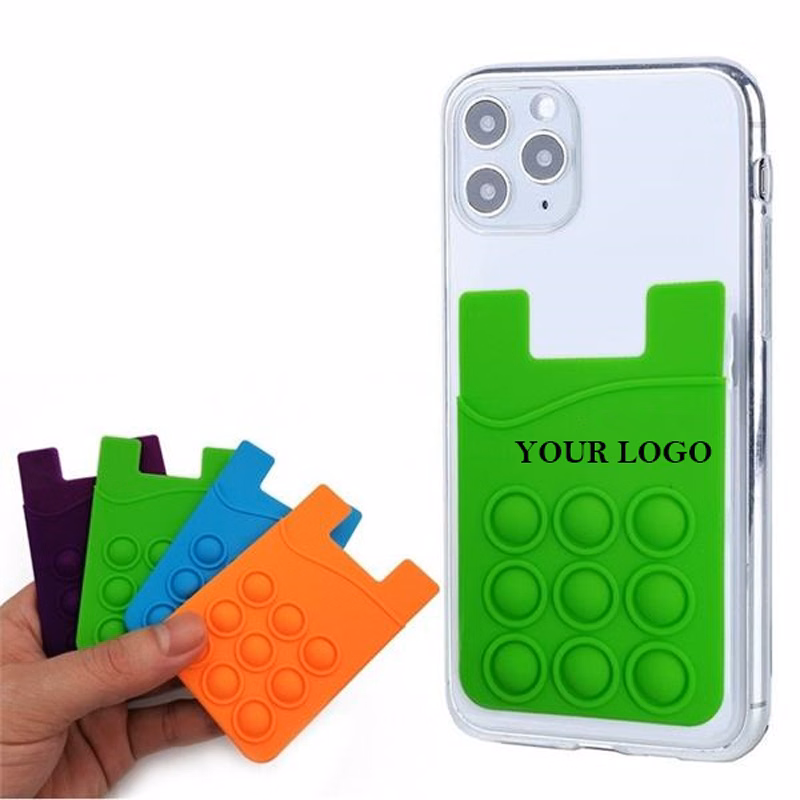 Push Pop Stress Reliever Phone Card Holder
