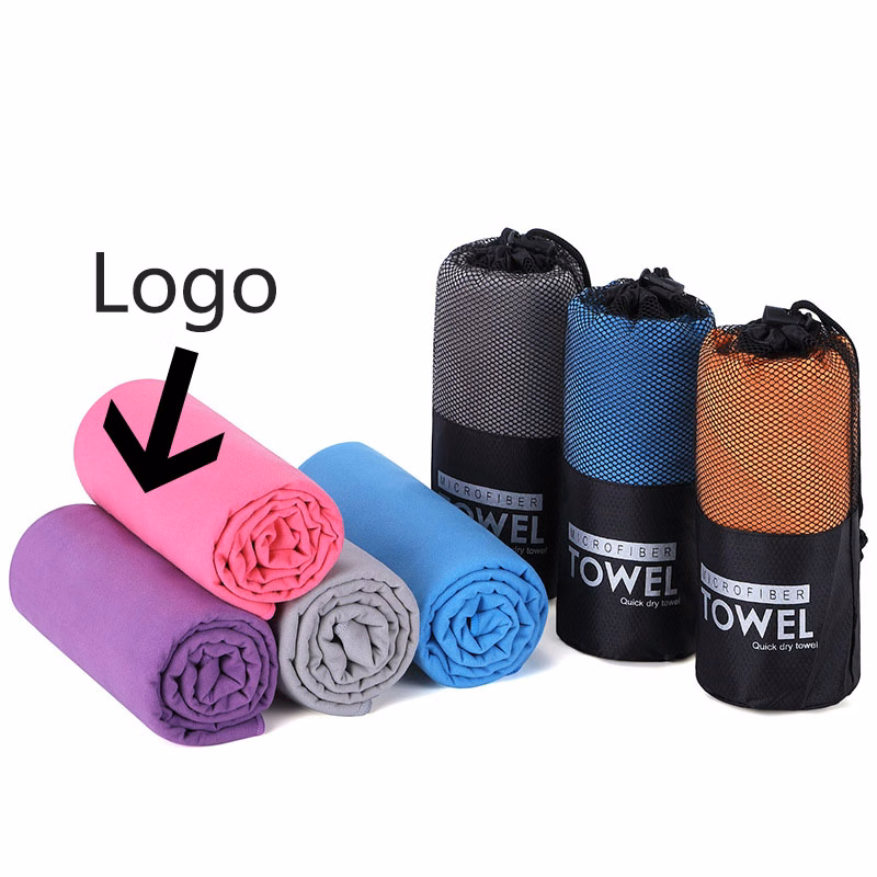 Double-sided Fleece Quick-drying Sports Towel / Circula Mesh Bag