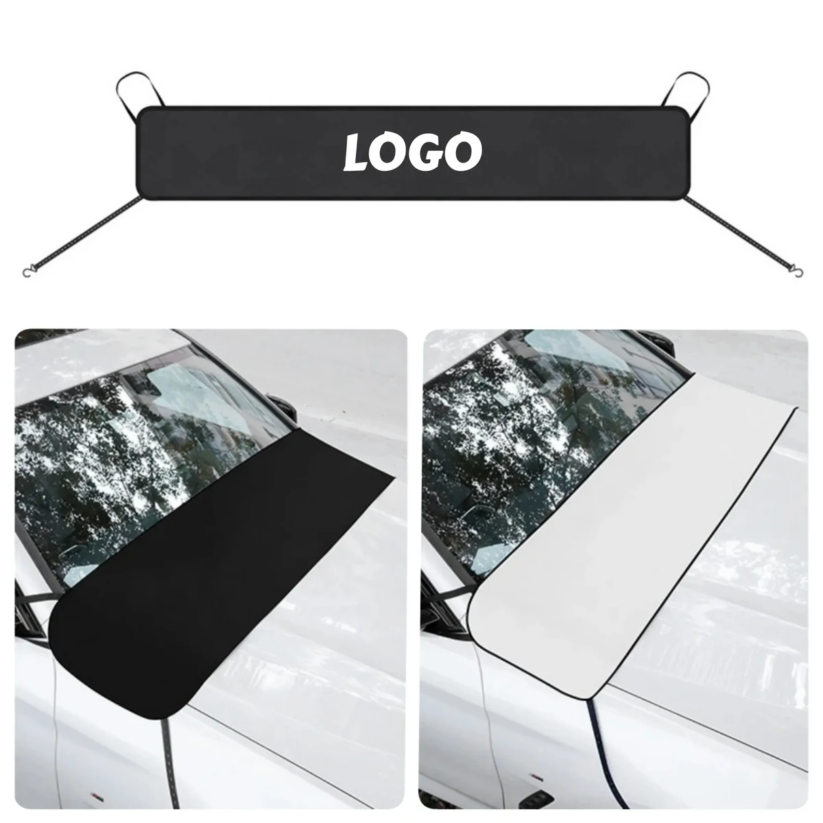 Car Front Windshield Leaf Cover 1