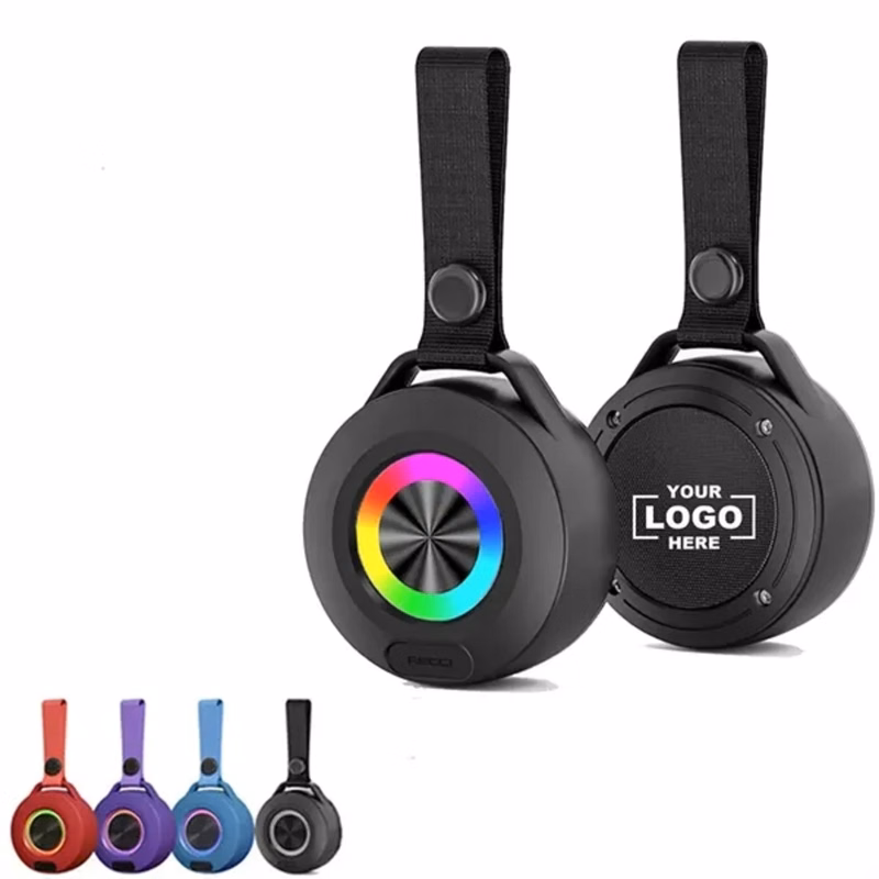 LED Portable Wireless Bluetooth Speaker with Lanyard