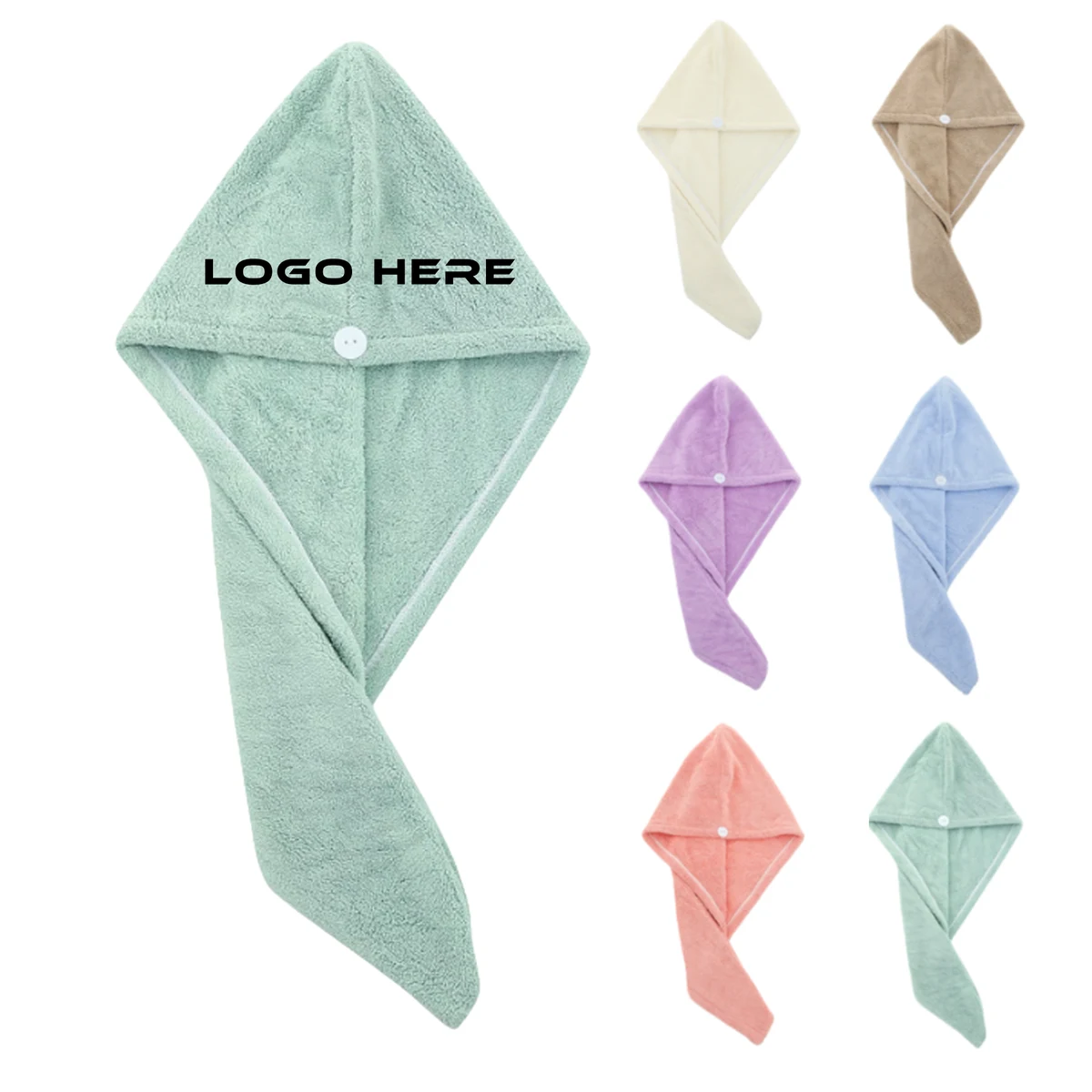 Microfiber Quick Drying Hair Shower Cap 1