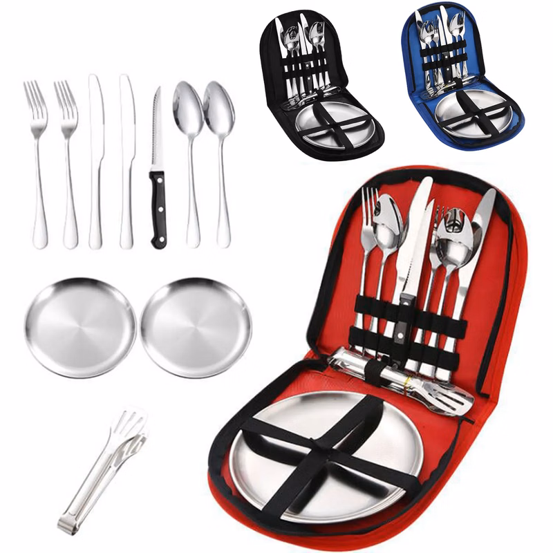 Stainless Steel Outdoor Tableware Set