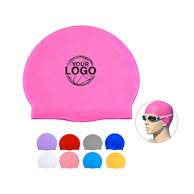 Custom Silicone Swim Cap, Unisex Adult Size for Swimming & Pool Events