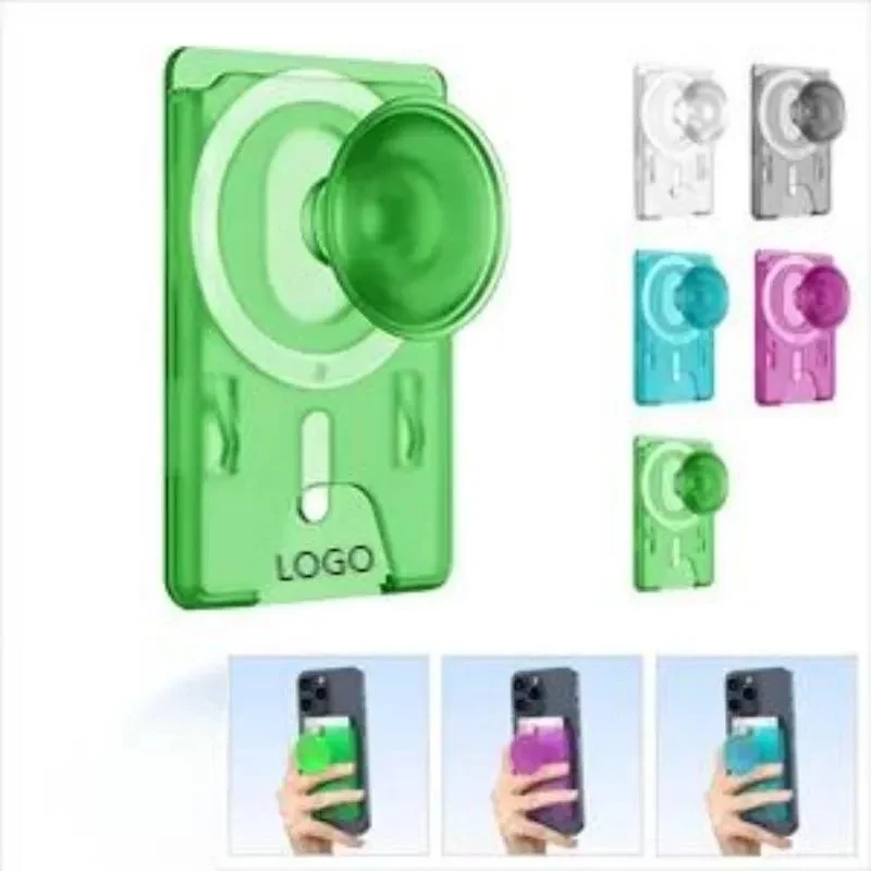 Magnetic Wallet Card Holder with Phone Grip 1