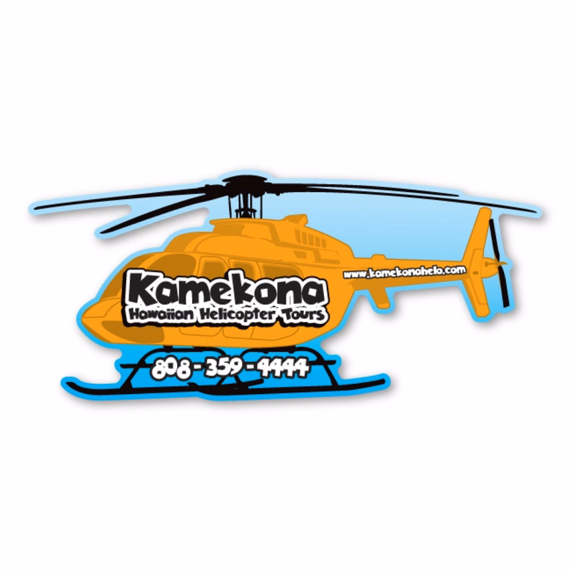 Helicopter Magnet - 6" x 2.75" - 20 mil