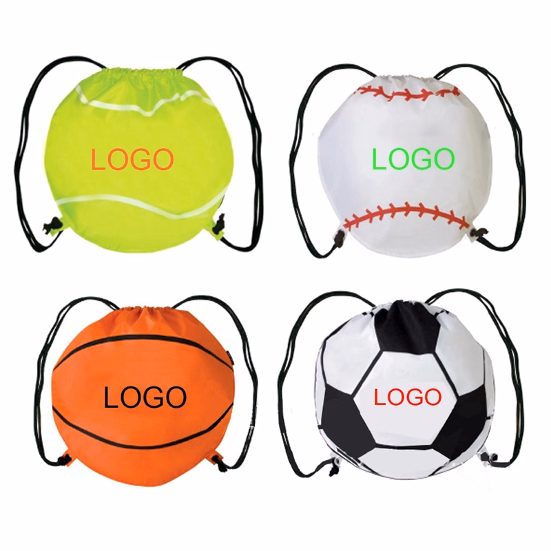 Football Shap Drawstring Bag