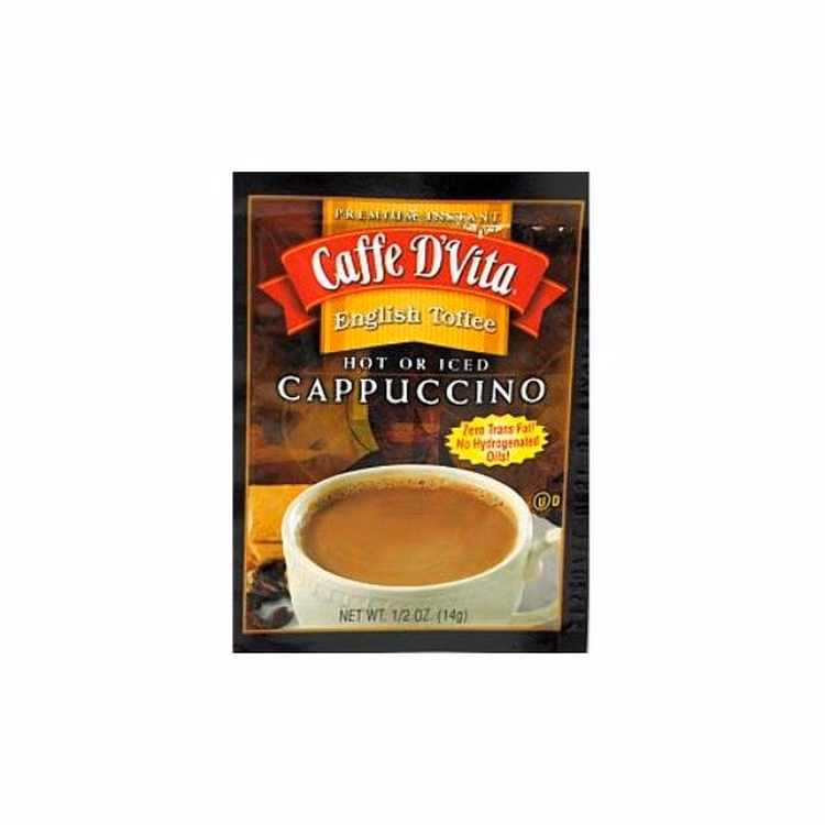 Caffe D'Vita® Cappuccino Packets - English Toffee 0.5 oz