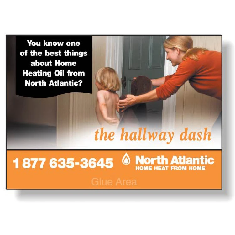 Stock Rectangle Magnet (2.5"x3.5") Square Corners Full Colour Imprint White Vinyl Topcoat 1
