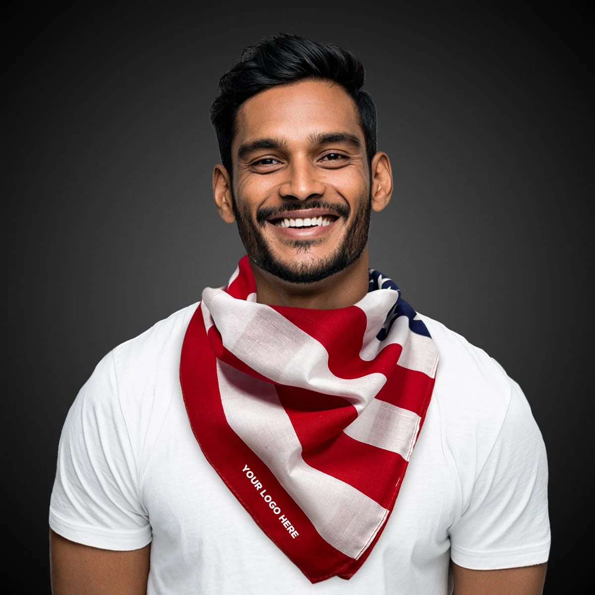 US Flag Bandana 22" x 22" 1