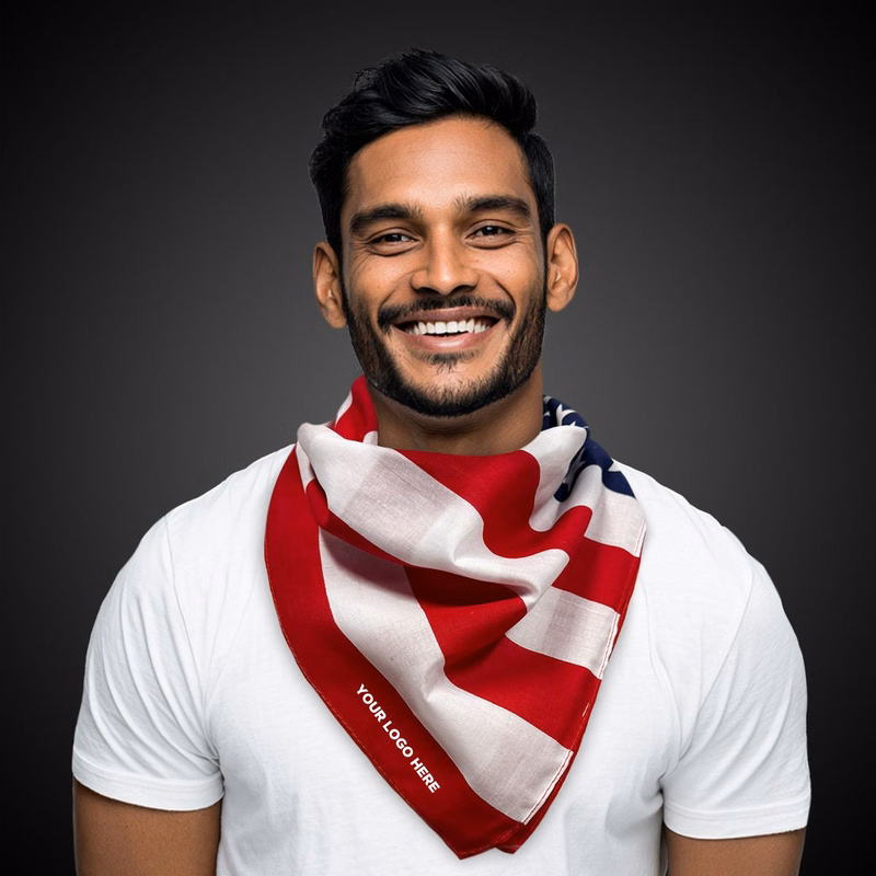 US Flag Bandana 22" x 22"