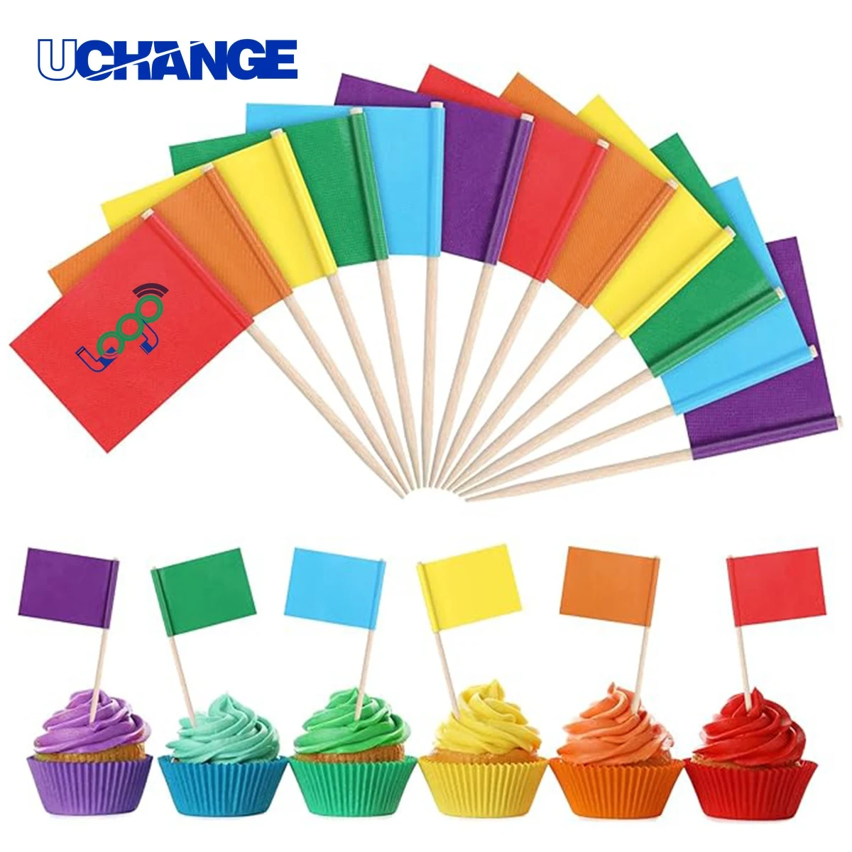 Toothpick Flags Cheese Marker Set 1