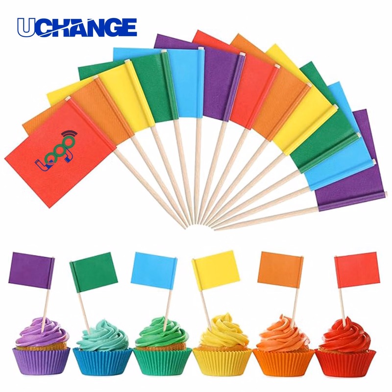 Toothpick Flags Cheese Marker Set