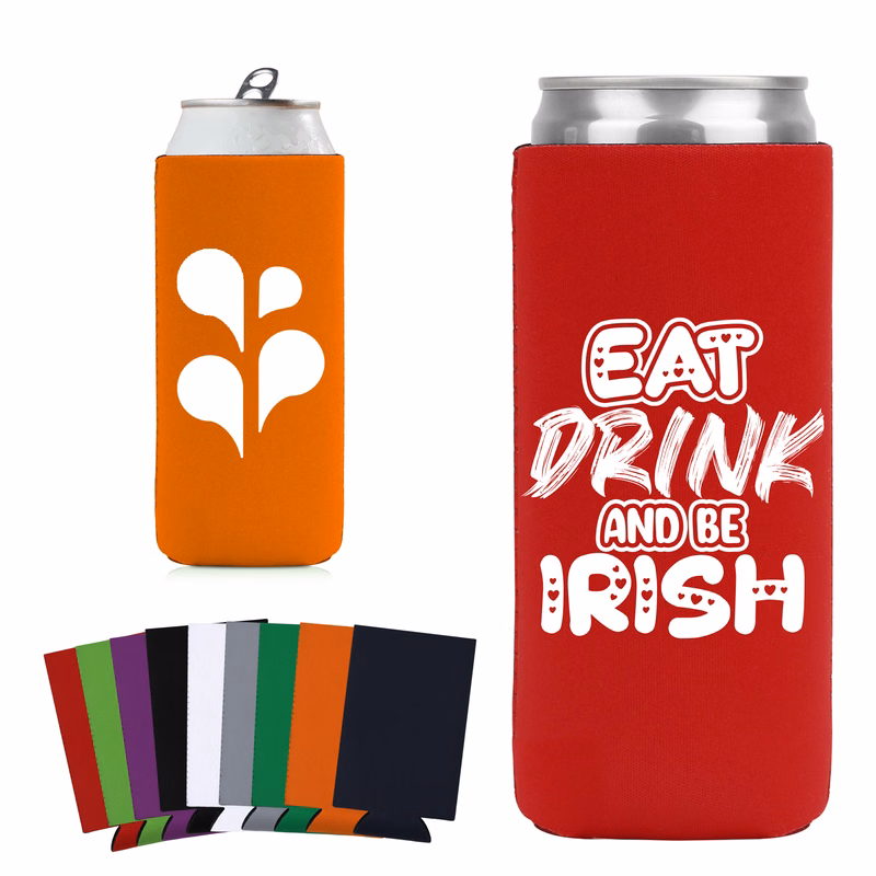 Collapsible 12Oz Slim Can Cooler Ocean