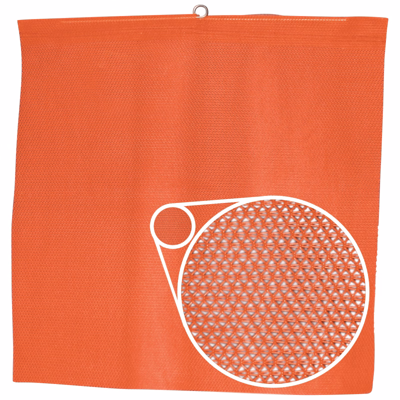Fluorescent Orange Mesh Danger Flag