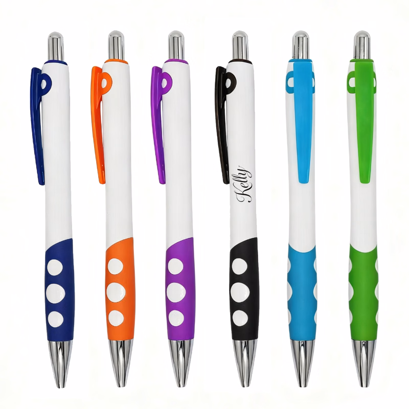 Colorful Retractable Plastic Ballpoint Pen