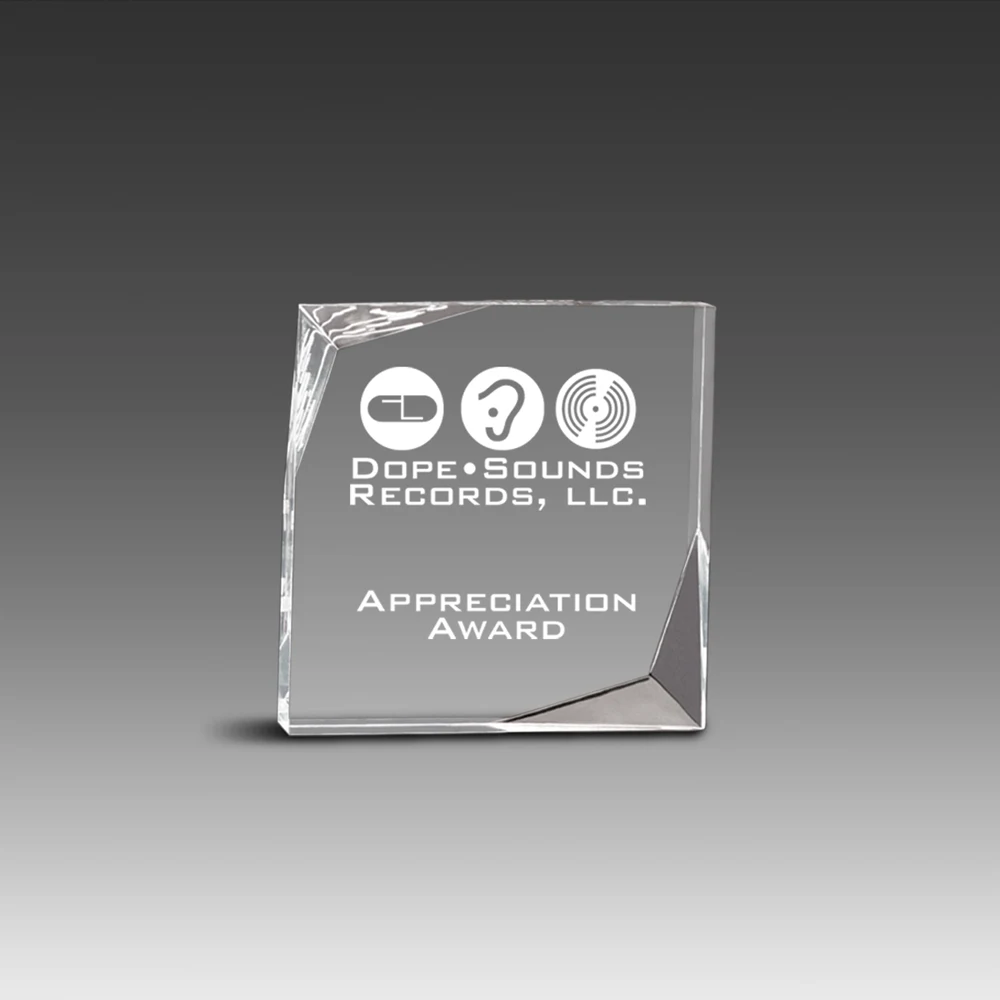Freestanding Offset Bevel Award (5"x5"x1") 1