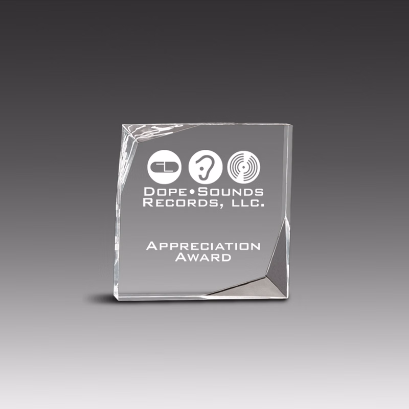 Freestanding Offset Bevel Award (5"x5"x1")