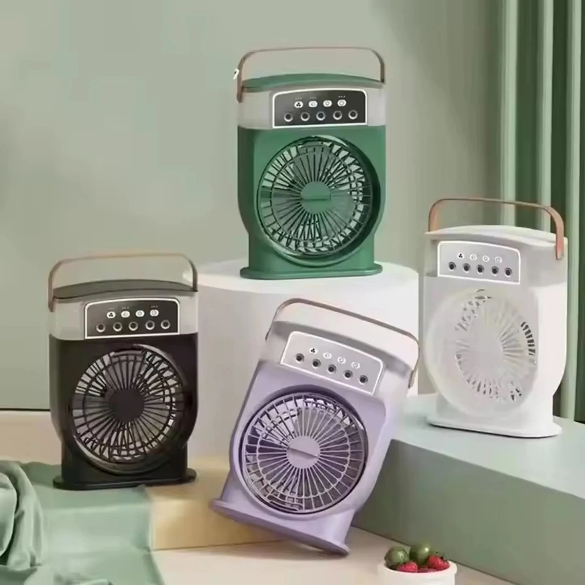 2000 mAh 5-Hole Mist Spray Mini Humidifying Fan 1