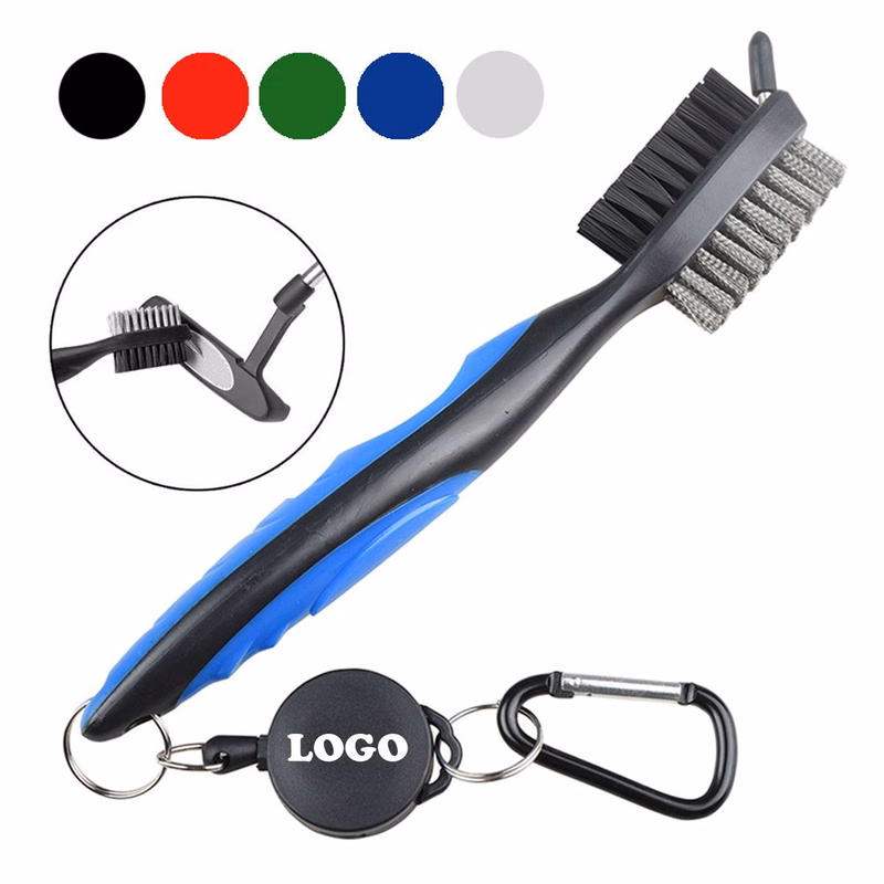 Double-Sided Nylon & Steel Golf Brush