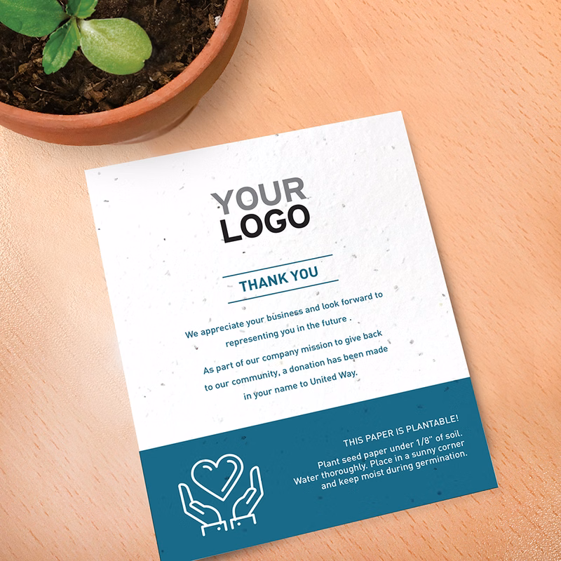 Helping Hands Plantable Donation Cards