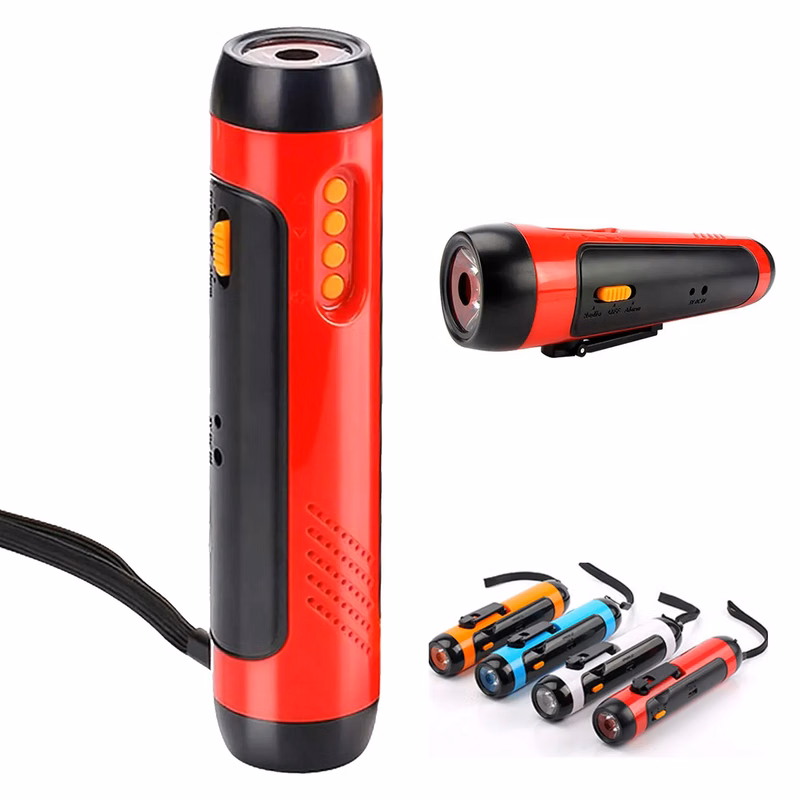 Manual Flashlight W/ Radio Power Banka