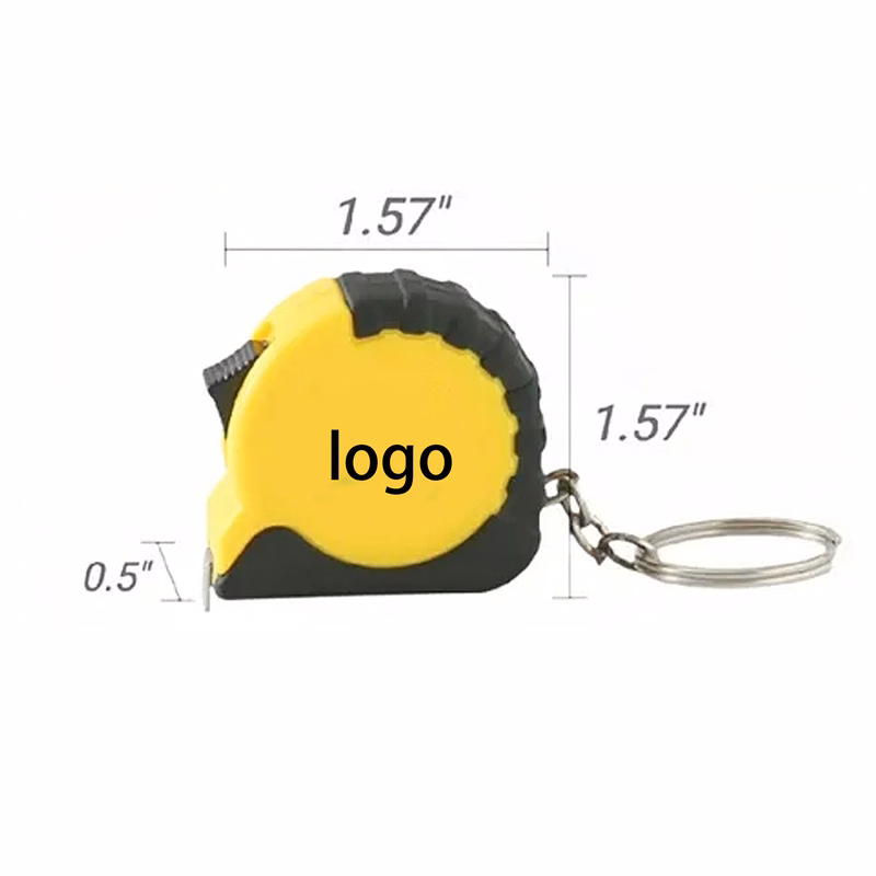 Compact Tape Measure Key Ring