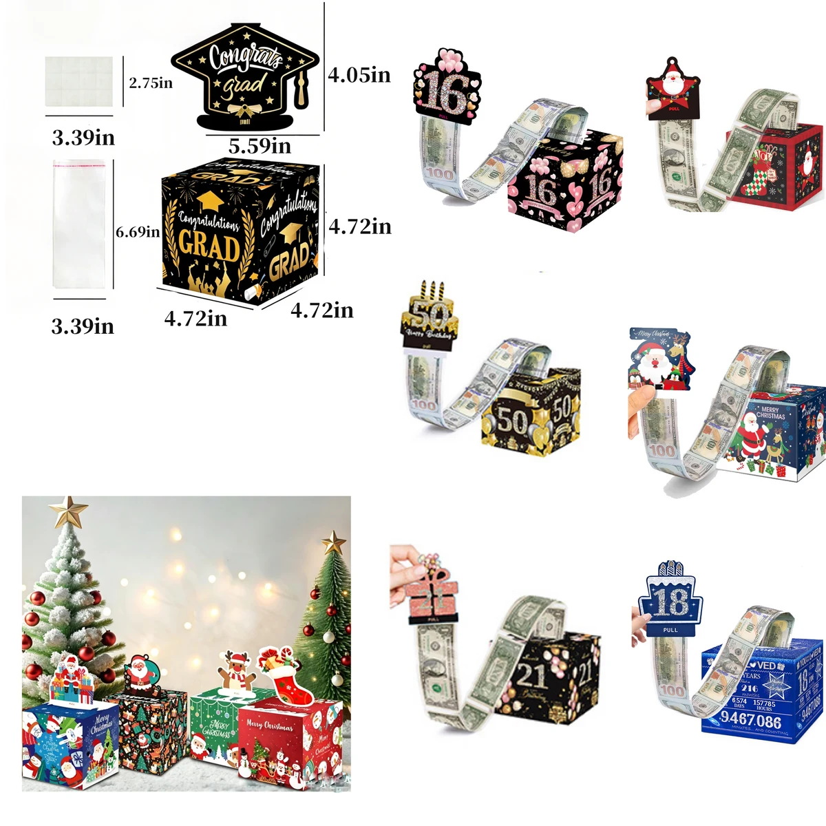 Themed Party Surprise Money Pull Gift Box 1
