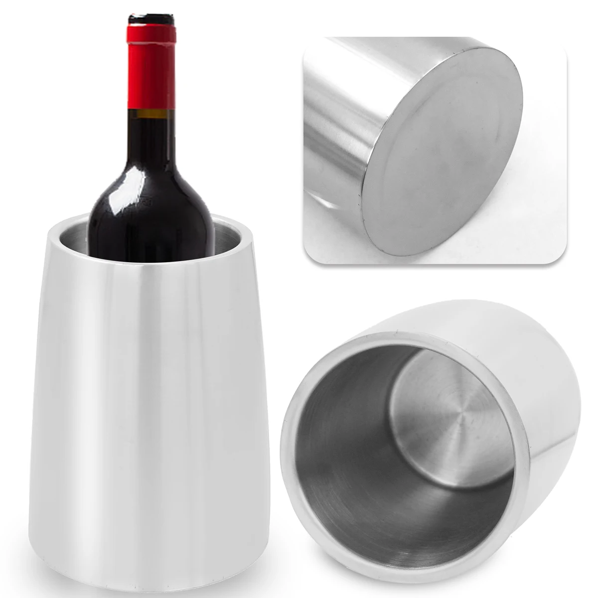 Stainless Steel Wine Bottle Holder 1