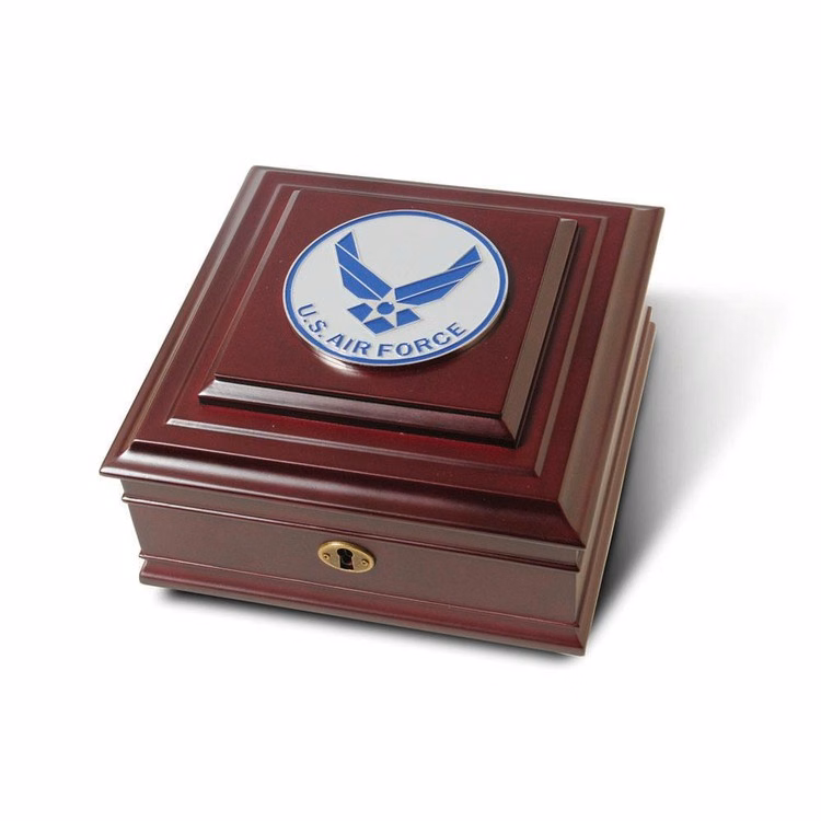 Aim High Air Force Medallion Desktop Box