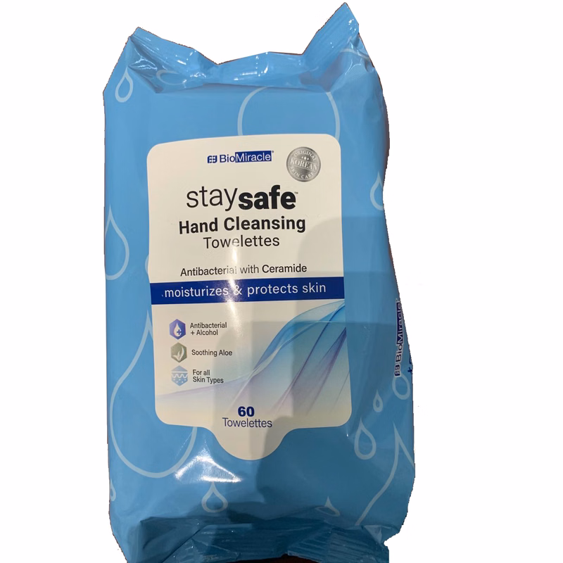 62% Alcohol Clean Wipes (60 pieces Pack)