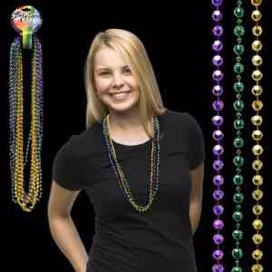 Disco Style Round Beads