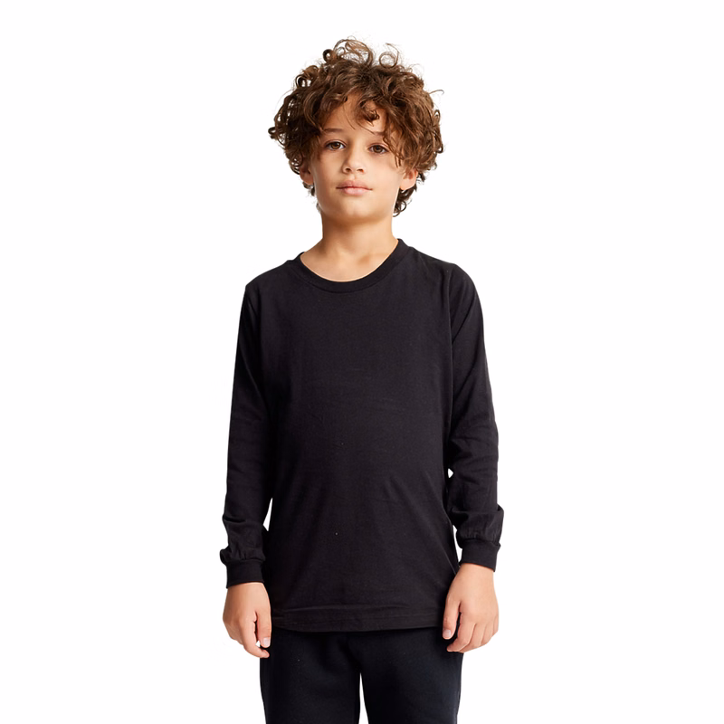 Youth Organic Long Sleeve Crew Tee