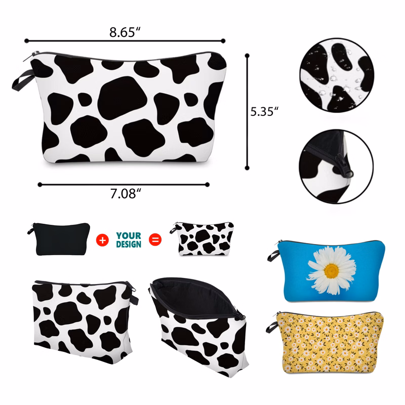 Printed Makeup Bag Women Pouch Organizer
