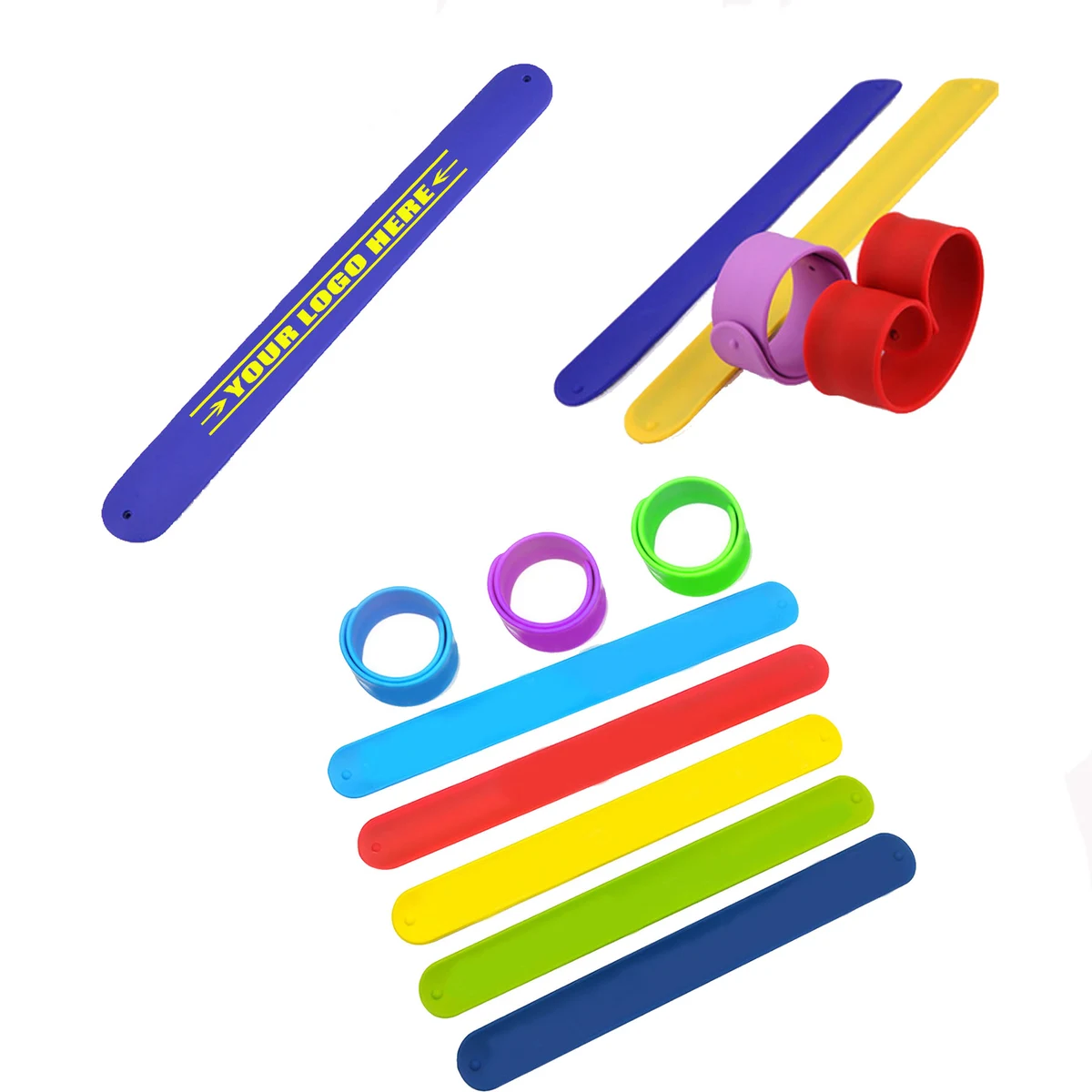 Silicone Clap Bracelet Wristband 1