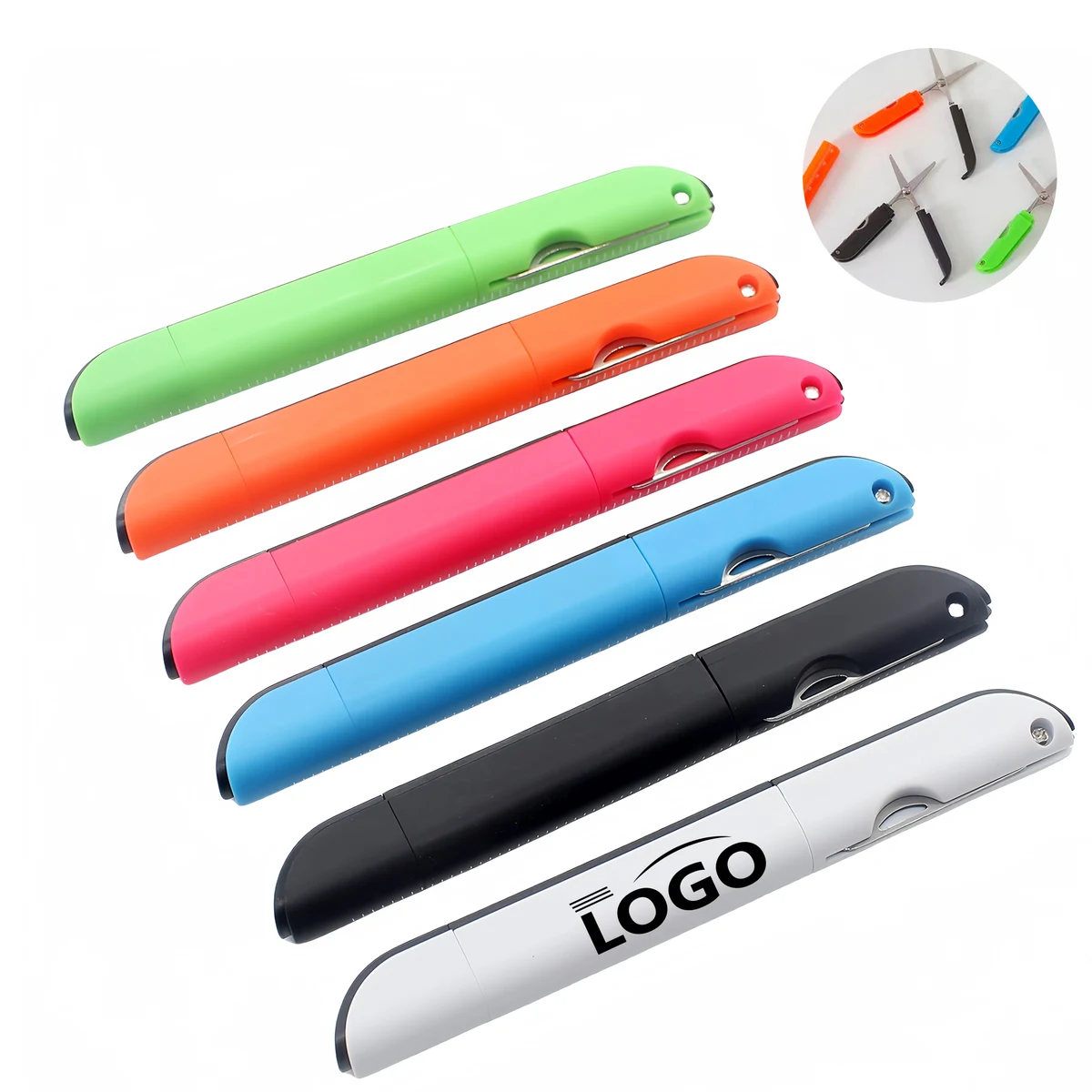 Multi-Tool Ballpoint Pen with Ruler & Blade 1