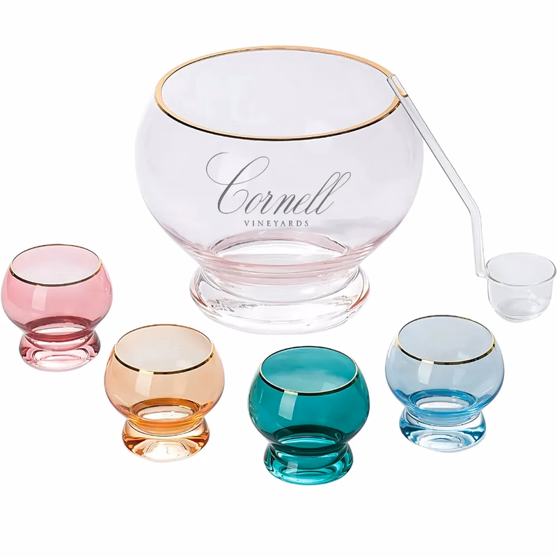 1.7Gal Colorful Punch Bowl Set