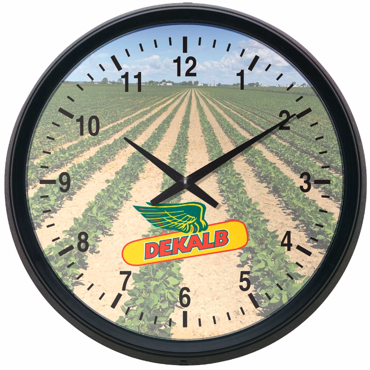 17" Titan Circle Wall Clock with Full Colour Imprint