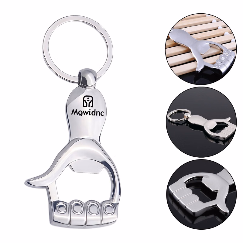 Thumbs Up Beer Bottle Opener Keychain