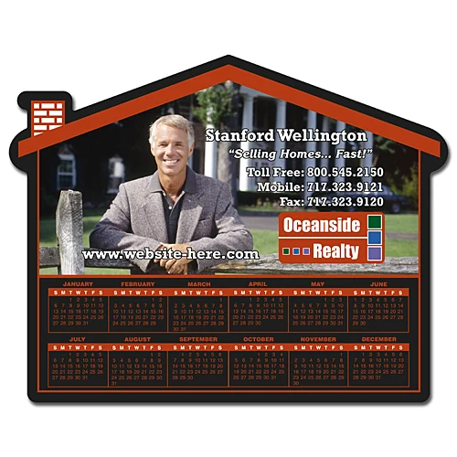 Magnet - House Shape (6x4.75) - 30 Mil. 1