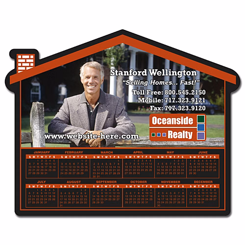 Magnet - House Shape (6x4.75) - 30 Mil.