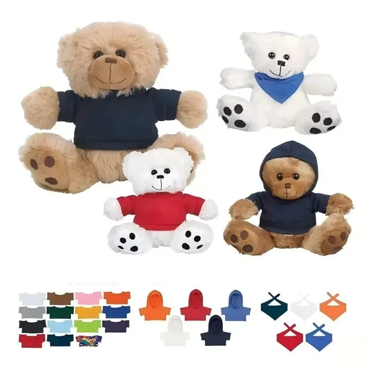 8" Cute Plush Teddy Bear Gift Soft Stuffed Animal Customized 1